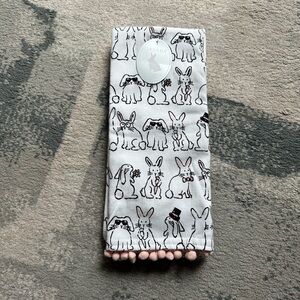 NWT, set of two rabbit/Easter dish towels